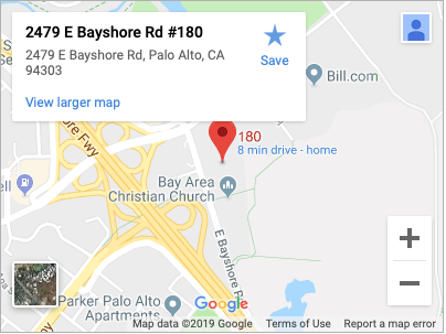 2479 East Bayshore Road, Suite 180, Palo Alto, CA 94303